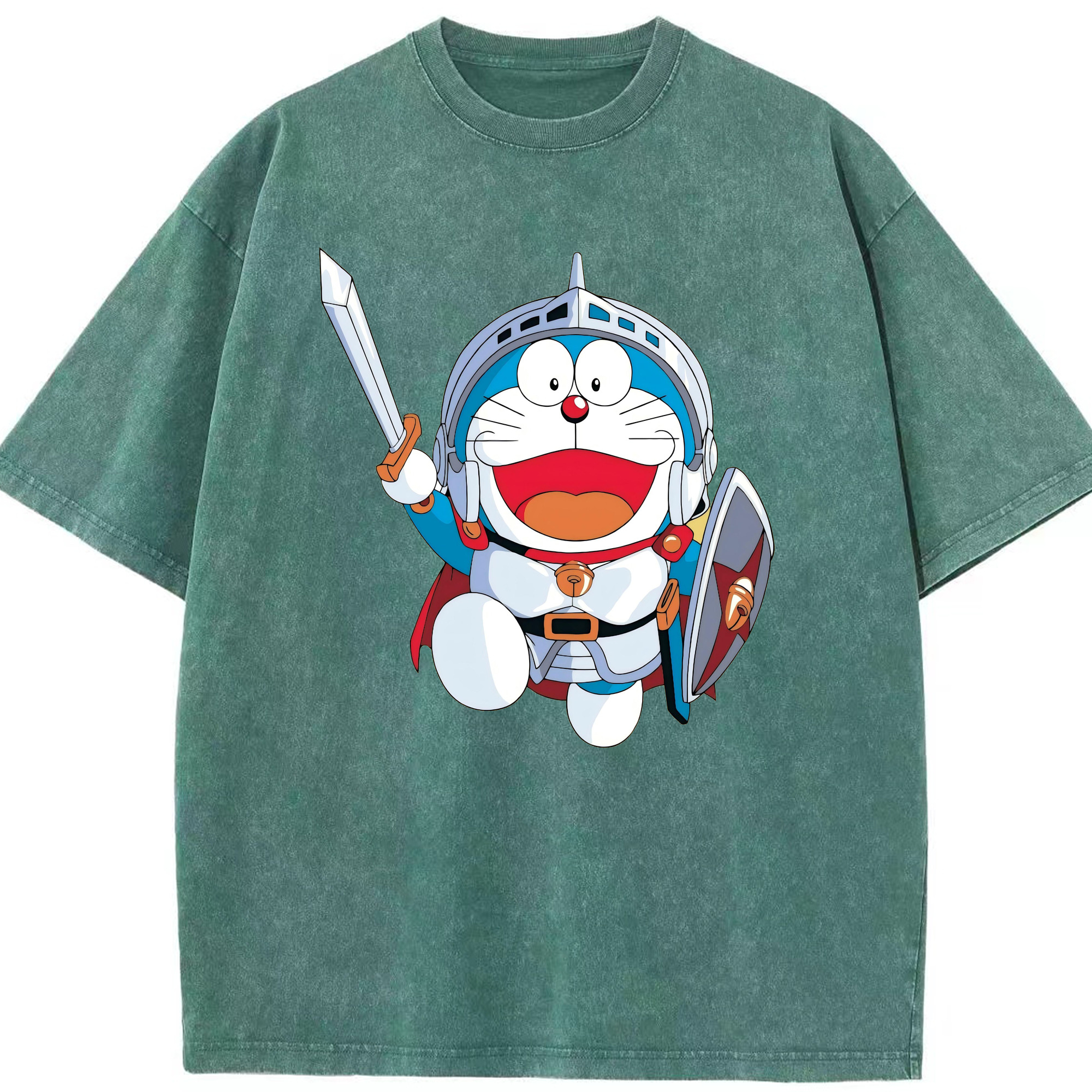 （画像用） ドラえもん Doraemon 綿100% ヴィンテージ風 半袖Tシャツ（フロントプリント）